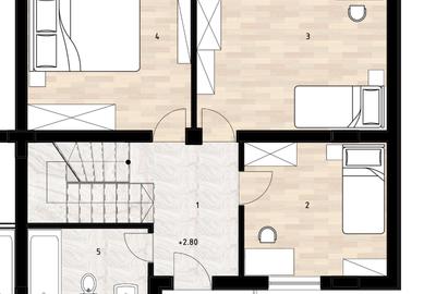 Soseaua Oltenitei-Case Insiruite-P+1+M - 5 camere-165 mp+curte - 6
