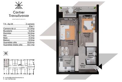 TRANSILVANIA RESIDENCE- CARTIER TRANSILVANIA, APARTAMENT 2 CAMERE - 14