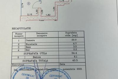 Garsonieră decomandată în Văcăresti - 7