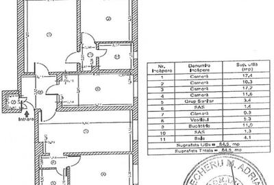 Apartament cu 4 camere semidecomandat, mobilat în Decebal