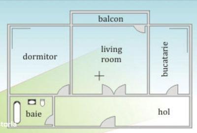 Apartament cu 2 camere decomandat în Tătărași