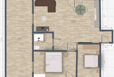 NEOFORT APARTAMENT 3 CAMERE cu LIVING 40 mp ZONA CALEA CALARASILOR-METROU MUNCII - 6