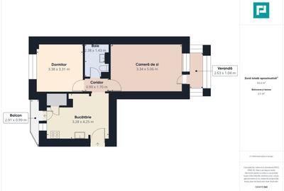 Apartament decomandat cu 2 camere în Aradul Nou - 4