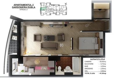 Apartament cu 2 camere nedecomandat în 13 Septembrie - 2