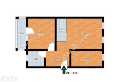 Apartament cu 3 camere decomandat, mobilat în Tilișca - 10