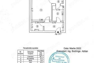 Garsonieră decomandată, mobilată în Lujerului - 8