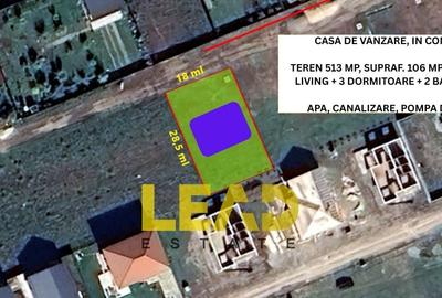 CASA PE PARTER, 105 mp utili, 513 mp teren, Sanpetru, COMISION 0% - 2