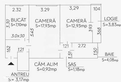 Apartament cu 2 camere semidecomandat în Mărăști - 4