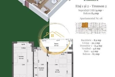 Apartament cu 2 camere decomandat în Theodor Pallady - 2