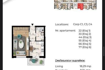 3 Minute Metrou Berceni - Studio - 77.000eur - 3
