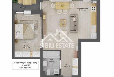 Apartament cu 2 camere în Central - 2