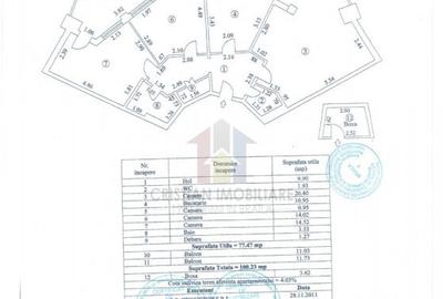 Vedere Dunare-Hexagoane 3 camere 100mp SUPER Mobilat Utilat - 11
