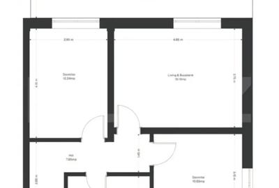 Apartament cu 3 camere semidecomandat în Ghirodei - 1