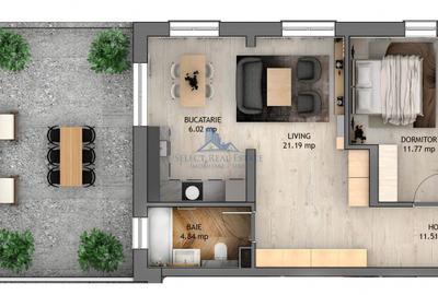 Penthouse cu 3 camere decomandat în Șelimbăr