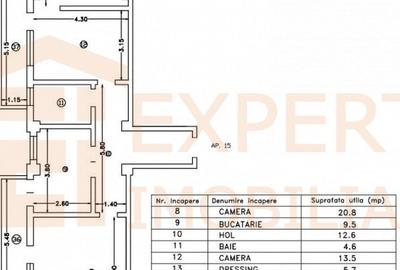 Apartament 2 camere -  zona Boreal - 14