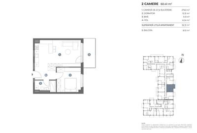 Apartament cu 2 camere semidecomandat în Bună Ziua - 3