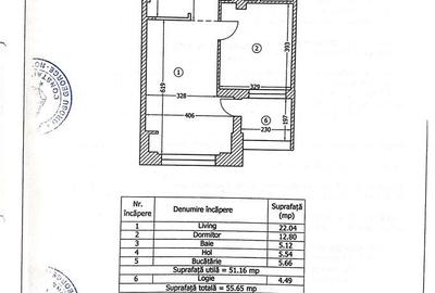 Apartament cu 2 camere în Central