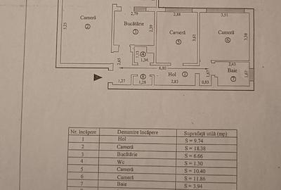 Apartament 3 camere confort 1 Dorobantilor, etaj 3, mobilat utilat. Apartament 3 camere confort 1 Dorobantilor, etaj 3, mobilat utilat. - 2