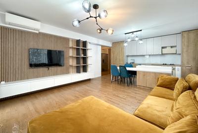 Apartament cu 3 camere semidecomandat, mobilat în Băneasa - 1