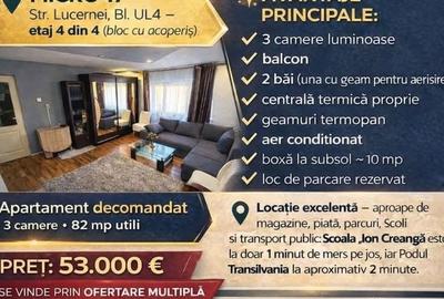 Apartament cu 3 camere decomandat în Someșeni - 4
