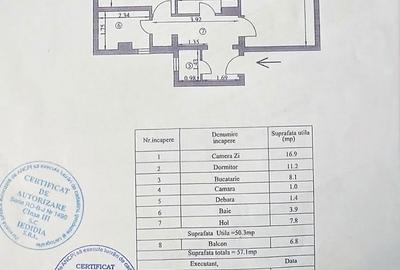 Apartament cu 2 camere decomandat în Central - 3