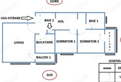 Apartament 3 camere,64mp, etaj 3, zona Penny, Radauti - 4