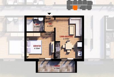 Garsonieră decomandată în Central - 2