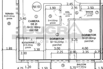 Apartament 3 camere, 84 mp, terasa, parcare, zona Petrom - 6