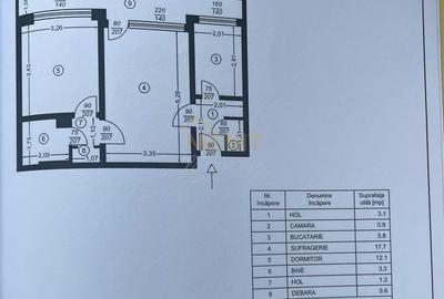 Apartament cu 2 camere decomandat în Mălăiești - 5