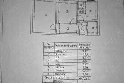 Apartament cu 2 camere decomandat în Central - 1