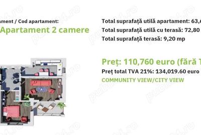 C 1556 De vanzare apartament cu 2 camere in Tg Mures- Green Residence - 5