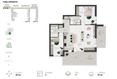 Penthouse cu 3 camere - zona de Nord, Timisoara - Comision 0% - 18