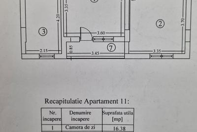 Apartament cu 2 camere semidecomandat în Roșu