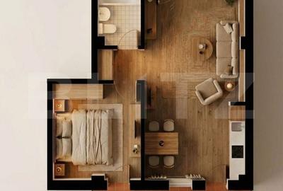 Apartament cu 2 camere în Burdujeni