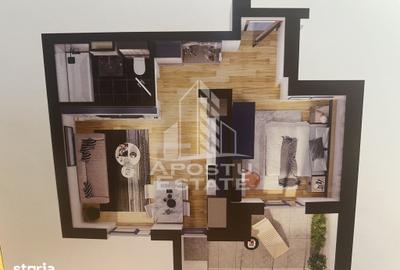 Garsonieră decomandată în Torontalului