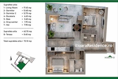 Apartament cu 3 camere decomandat în Nicolae Grigorescu