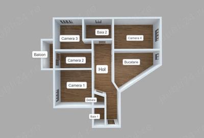 Apartament cu 4 camere decomandat în Ultracentral