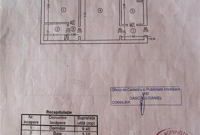 Apartament cu 2 camere semidecomandat, mobilat în Zimbru - 9