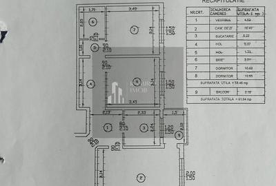 Apartament cu 3 camere decomandat în Central