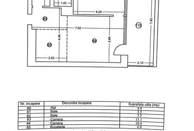 Apartament cu 2 camere în Central