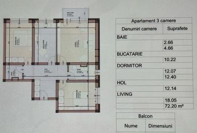 Apartament cu 3 camere decomandat în Sânpetru - 5