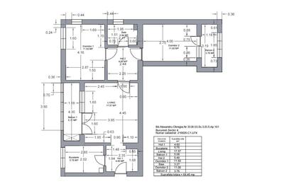 Apartament cu 3 camere semidecomandat în Central - 2