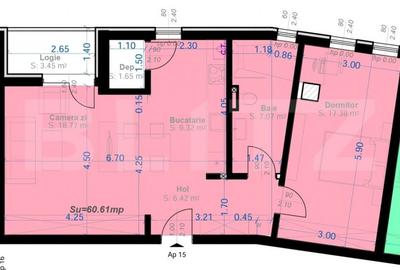 Apartament cu 2 camere semidecomandat în Aradului - 1