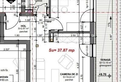 Apartament cu 2 camere semidecomandat în Central