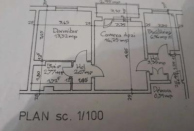 Apartament cu 2 camere semidecomandat în Exterior Nord - 1