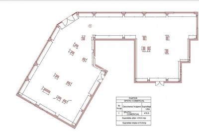 Spațiu comercial, de 416.60000610352 mp, în Central - 3