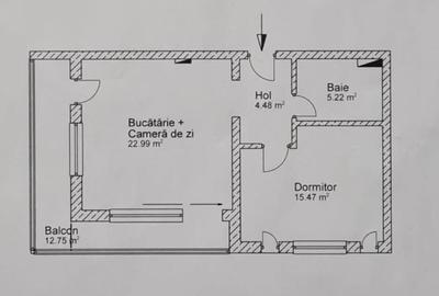 Apartament camere, 48 mp, Floresti zona Eroilor - 11