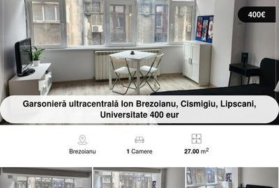 Ion Brezoianu, Cismigiu, Universitate Garsoniera de inchiriat - 9