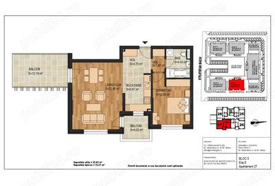 Apartament cu 2 camere decomandat în Tractorul - 6