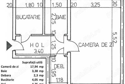 Garsonieră decomandată în Sud - 1